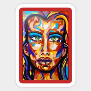 Female Face Sticker